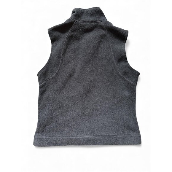 Columbia Fleece Vest Womens Large Black/Gray Full Zip Pockets Outdoor Hiking - Picture 3 of 8